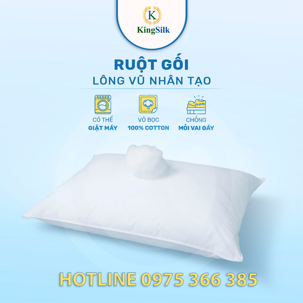 banner ruột gối lông vũ